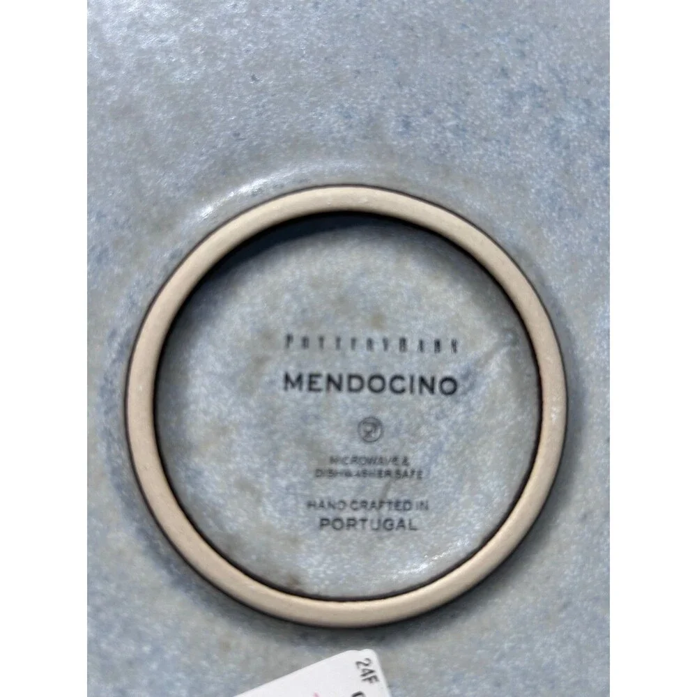 Pottery Barn Mendocino Dinner Plates Grey set of 4
